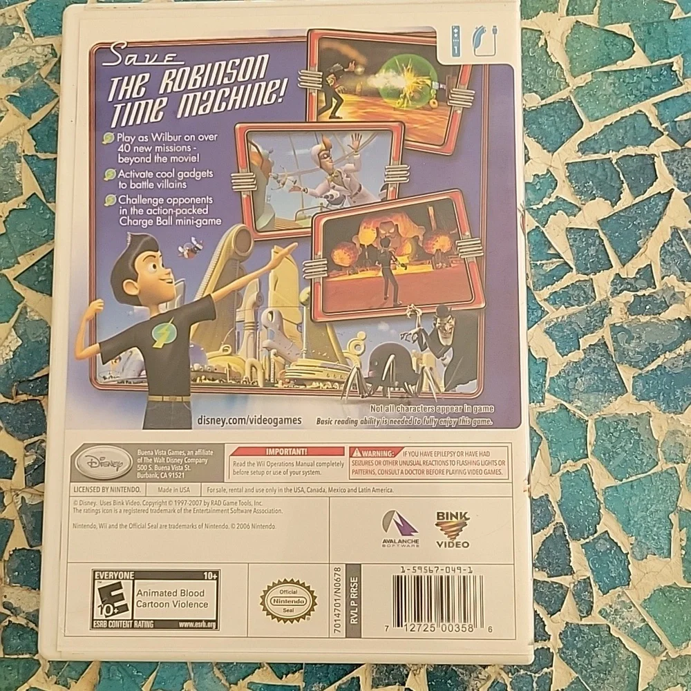Wii Walt Disney Meet The Robinsons Video Game